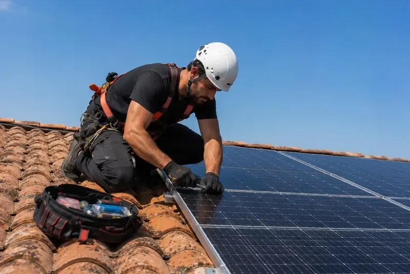 Maintenance et monitoring de panneaux solaires à Arifat